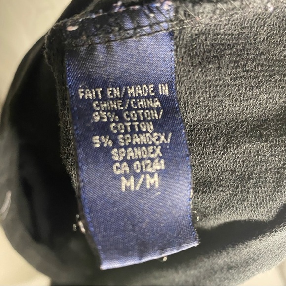 Twik by Simons Women’s Origami Bird Print Black hooded Tshirt w Blue Accents M - Picture 5 of 7